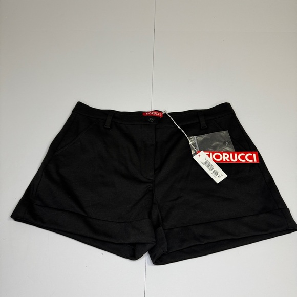 Fiorucci Black High-Rise Tailored Shorts Size IT 44 / US 30 | Made in Italy - Picture 4 of 15